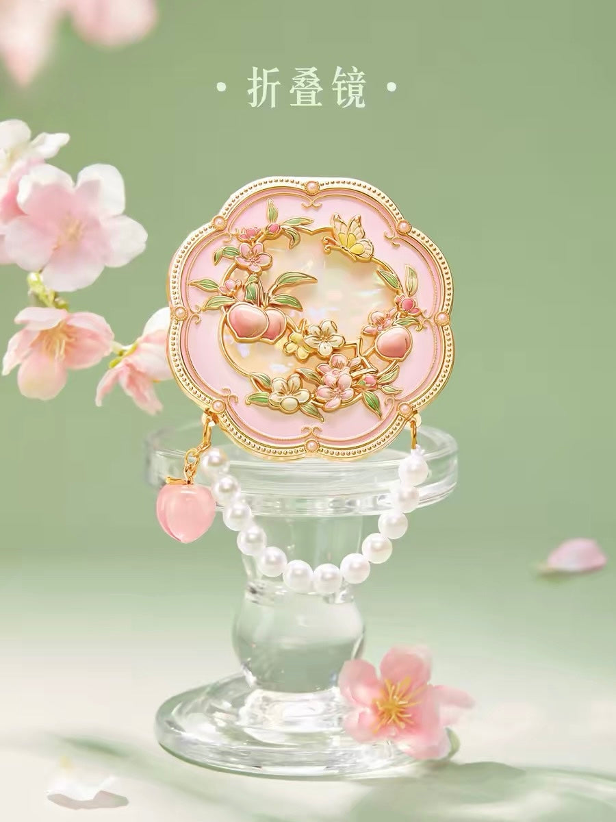 Peach and Plum in Bloom Mirror