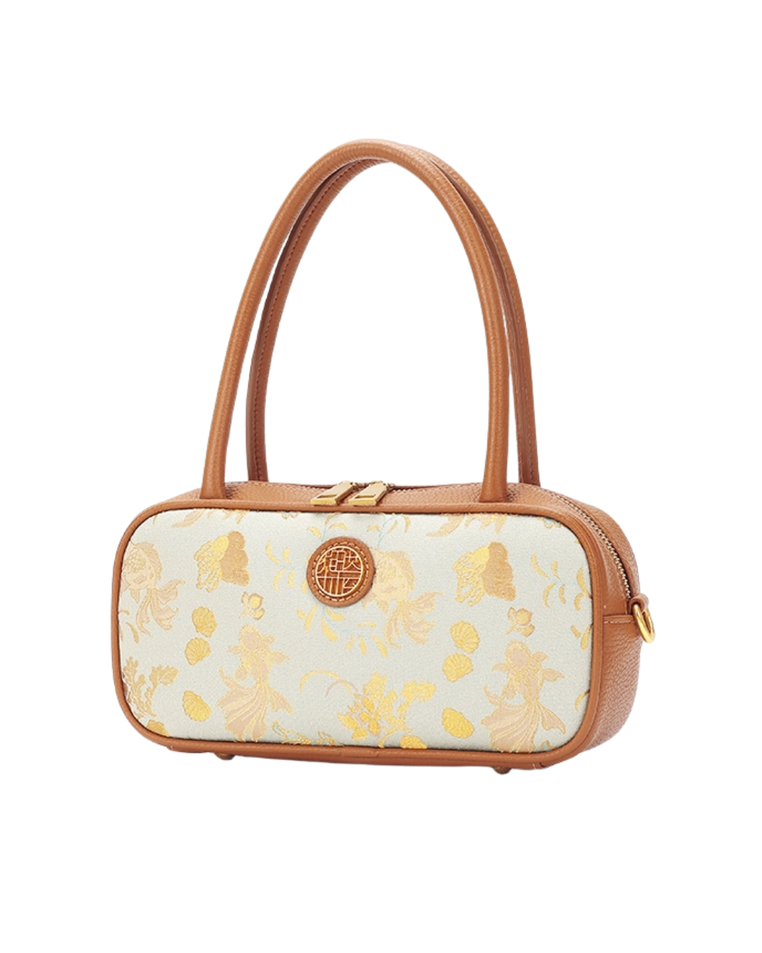 Tang Red 25 Gold Song Brocade Shoulder Bag