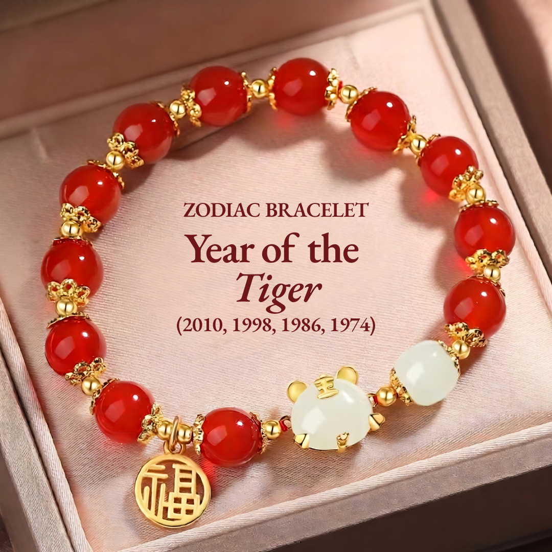 Blessing of Zodiac Red Agate Bracelet