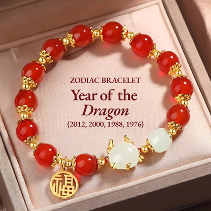 Blessing of Zodiac Red Agate Bracelet