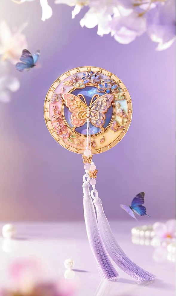 Butterfly Dream Among Flowers Mirror