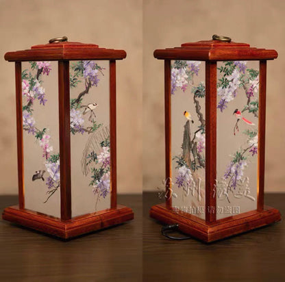 Su Embroidery Palace Silk Lamp