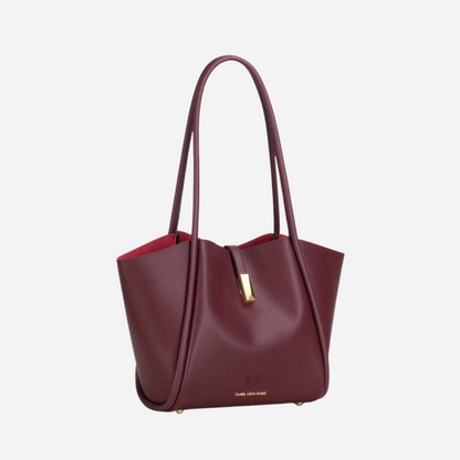 Tang Red 30 Empress Crescent Tote