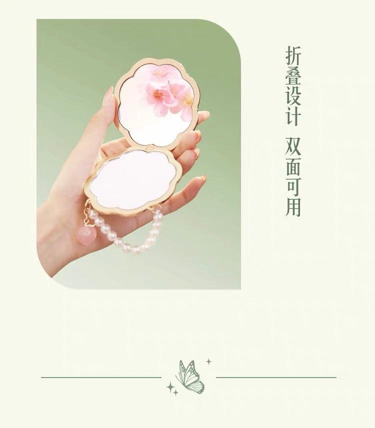 Peach and Plum in Bloom Mirror