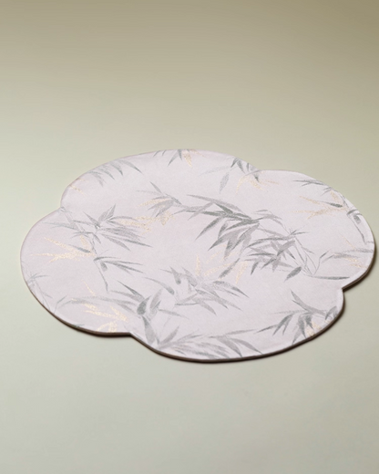 Whispers of Bamboo Floral Tea Mat