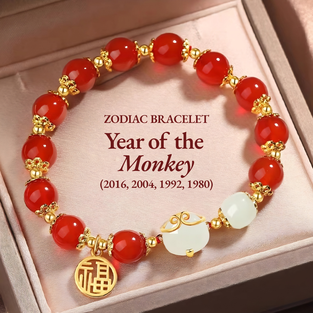 Blessing of Zodiac Red Agate Bracelet
