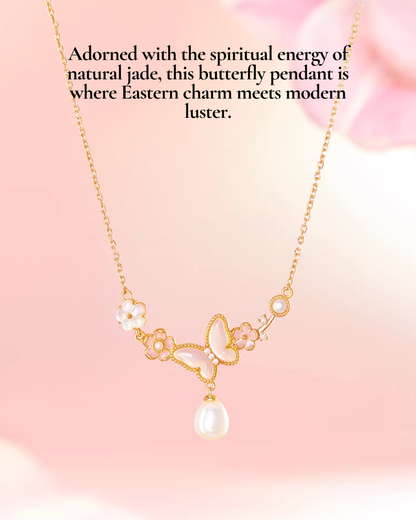 Butterfly Bloom Pearl Jewellery Set