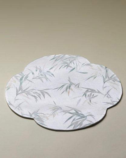 Whispers of Bamboo Floral Tea Mat