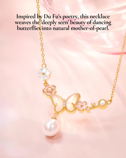 Butterfly Bloom Pearl Jewellery Set