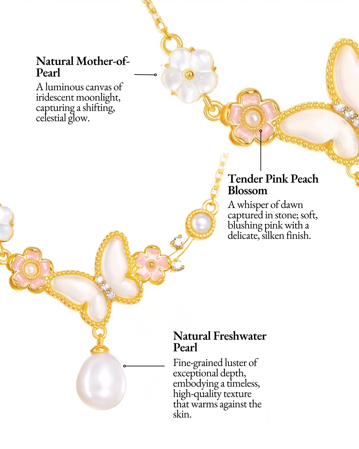 Butterfly Bloom Pearl Jewellery Set