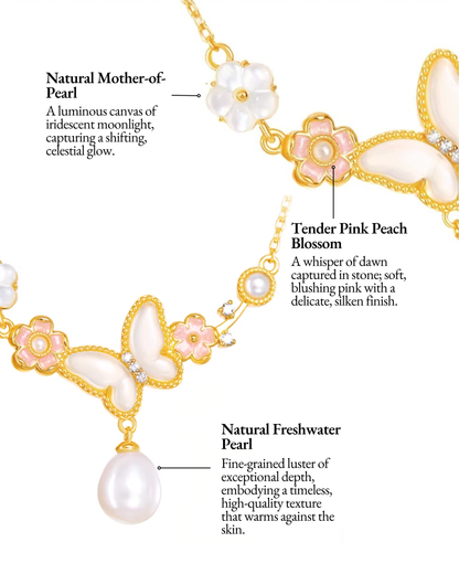 Butterfly Bloom Pearl Jewellery Set