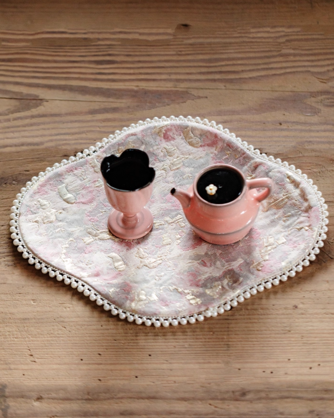 Peach Blossom Trace Tea Mat
