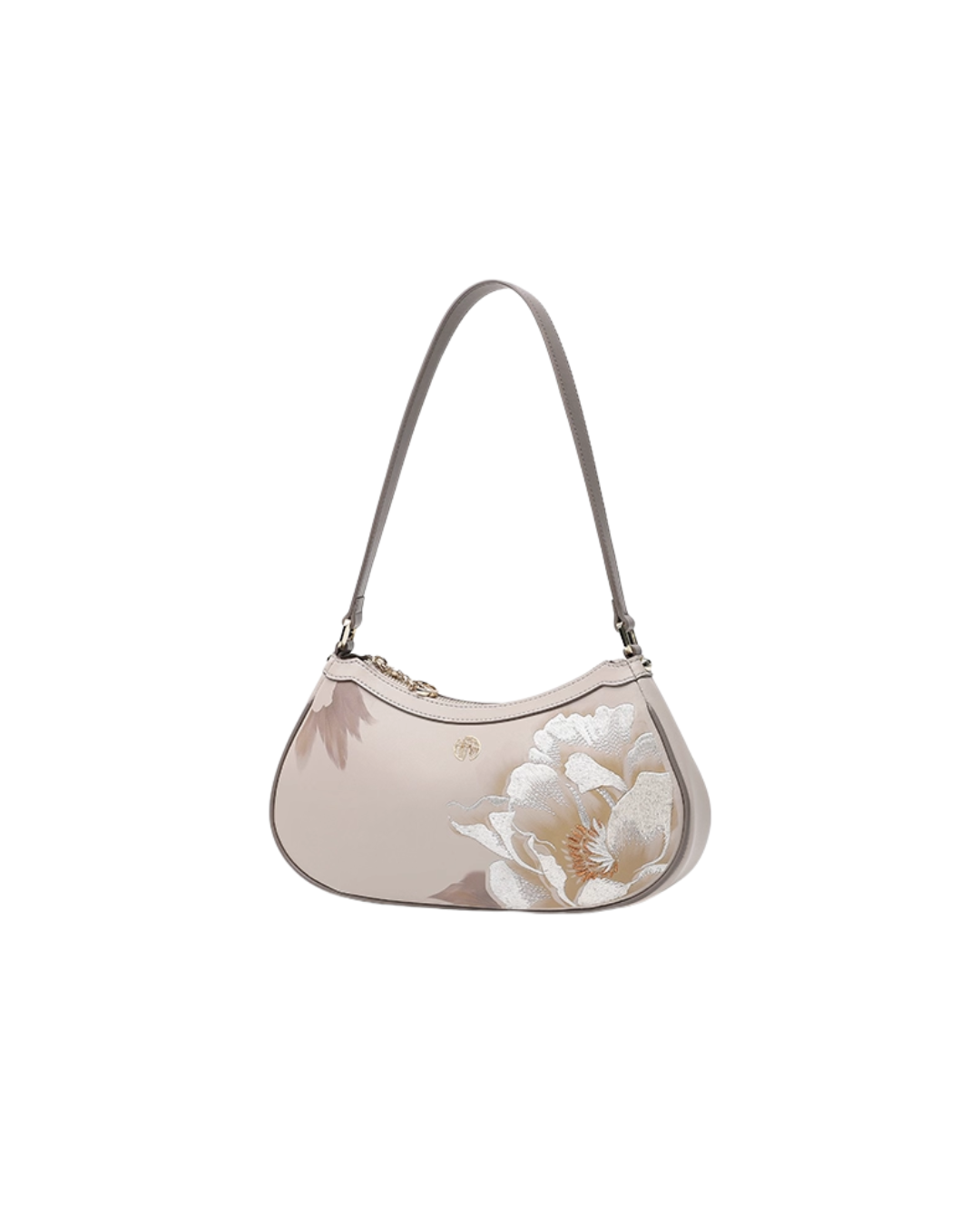 Tang Imperial 23 Embroidered Peony Bloom Shoulder Bag