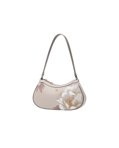Tang Imperial 23 Embroidered Peony Bloom Shoulder Bag