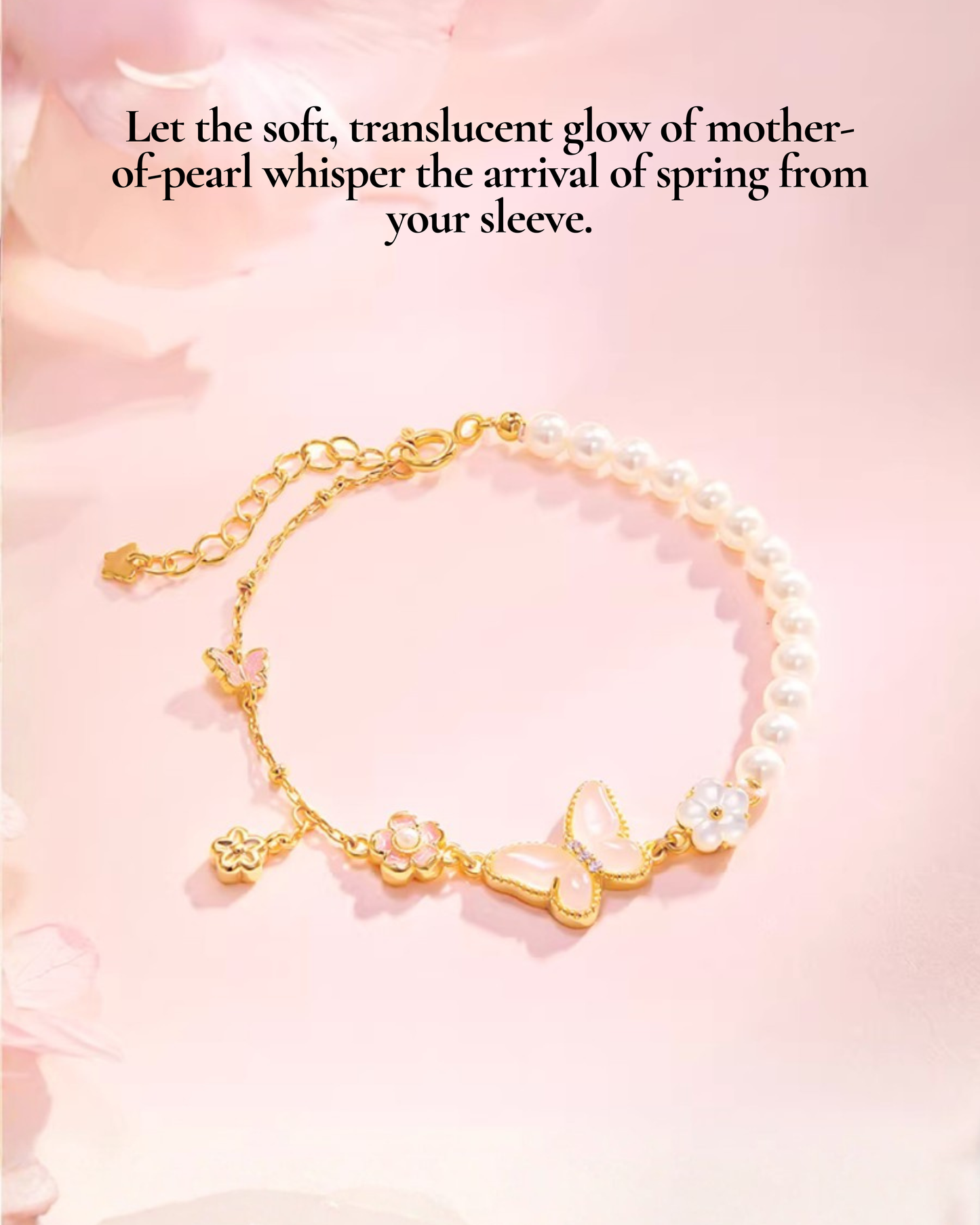Butterfly Bloom Pearl Jewellery Set
