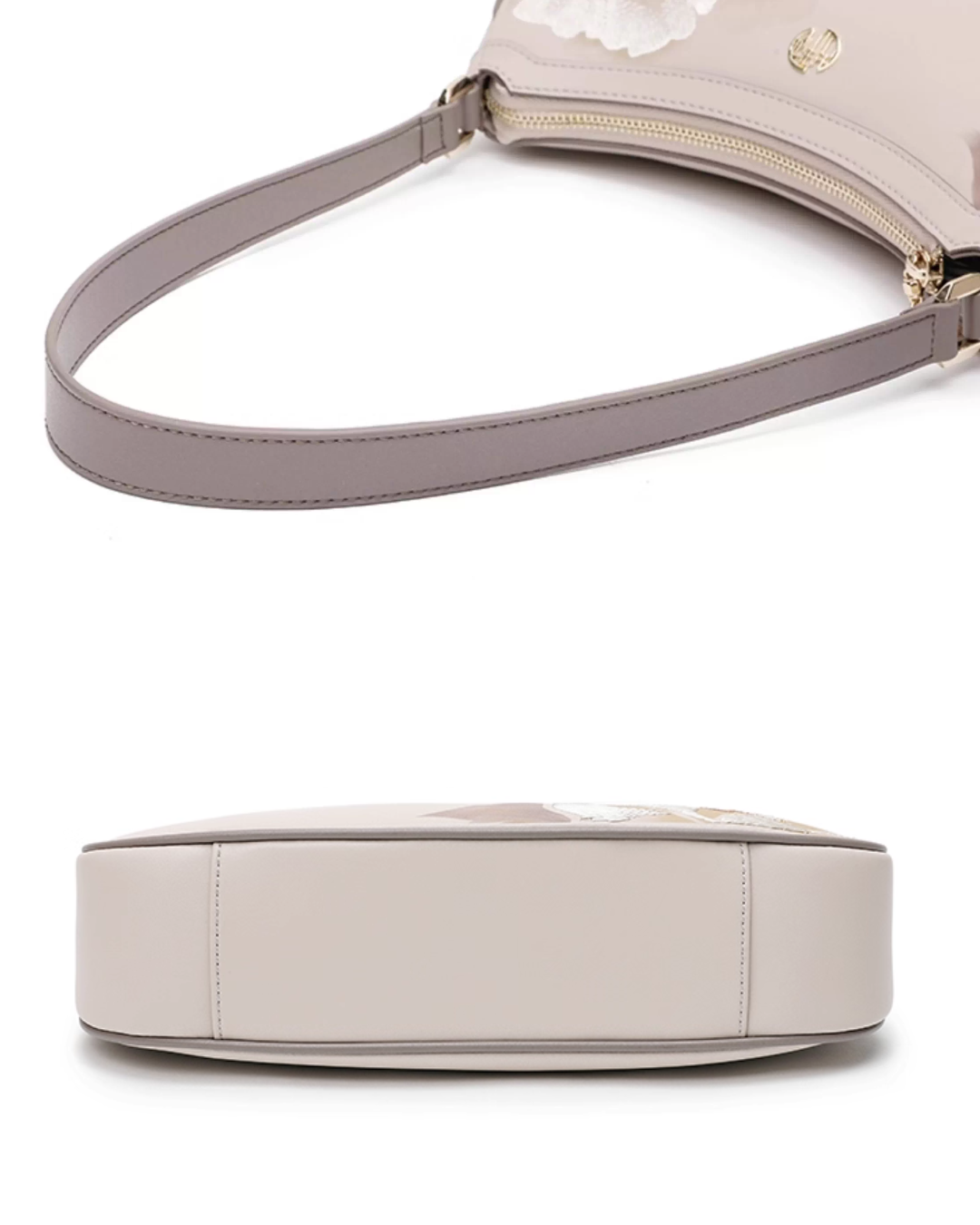 Tang Imperial 23 Embroidered Peony Bloom Shoulder Bag