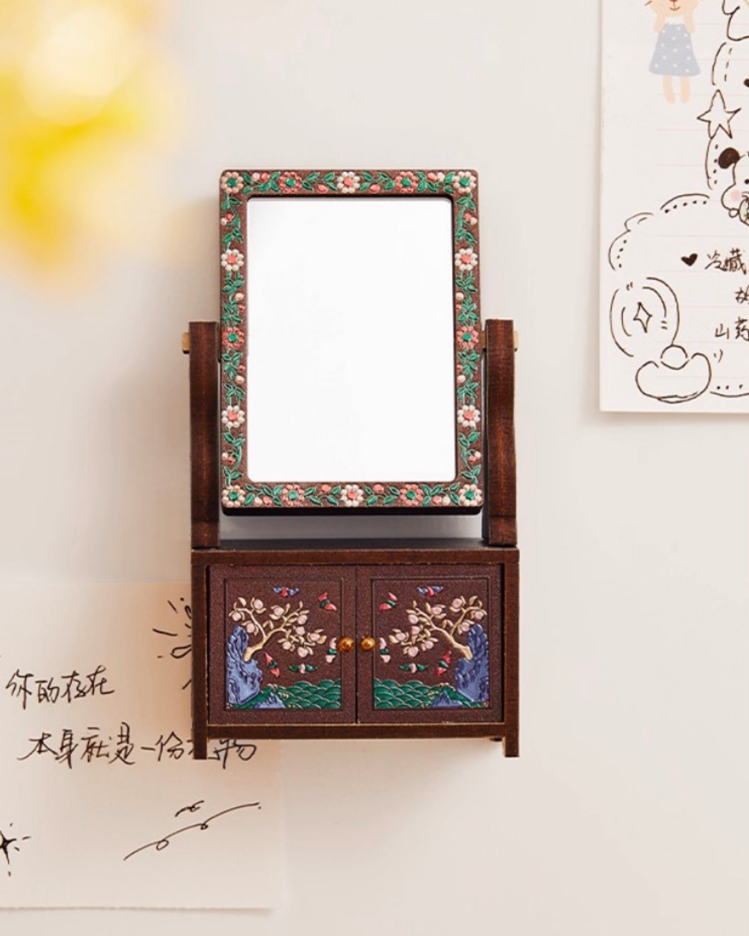 Vanity Relic Mirror Box Fridge Magnet