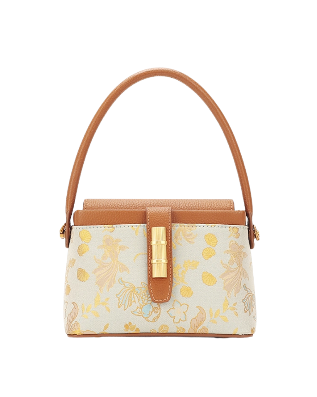 Tang Red 25 Gold Song Brocade Messenger Bag