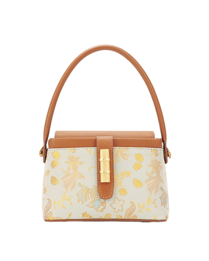 Tang Red 25 Gold Song Brocade Messenger Bag