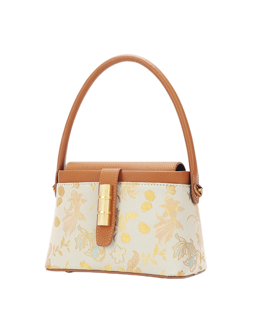 Tang Red 25 Gold Song Brocade Messenger Bag