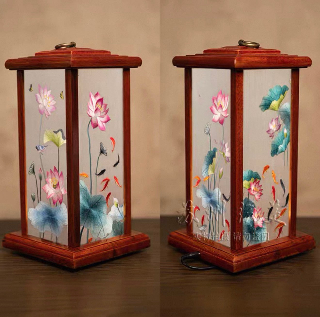 Su Embroidery Palace Silk Lamp