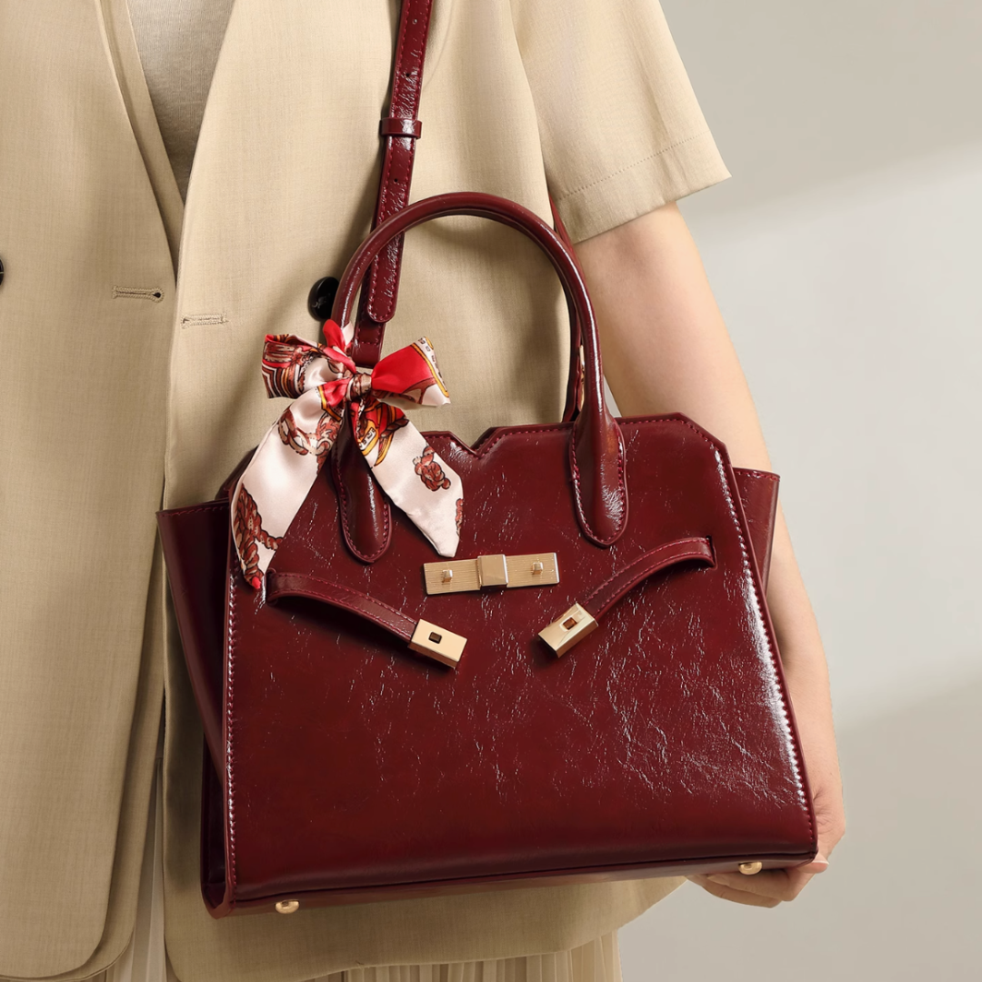 Tang Red 29 Glazed Scarlet Tote