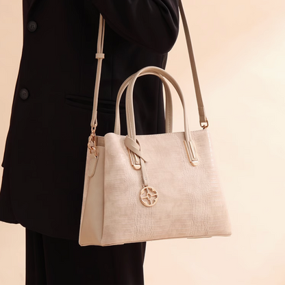 Tang Red 28 Crocodile-Embossed Tote
