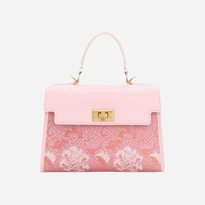 Tang Red 29 Pink Song Brocade Tote