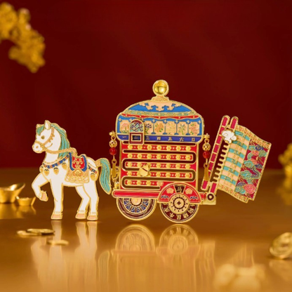 Auspicious Caravan Fridge Magnet