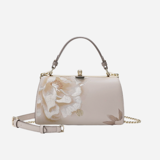 Tang Imperial 23 Embroidered Peony Bloom Clutch