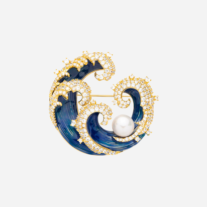 Sovereign Wave Brooch