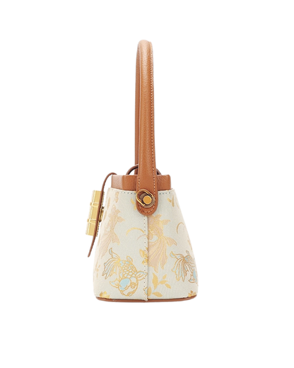 Tang Red 25 Gold Song Brocade Messenger Bag