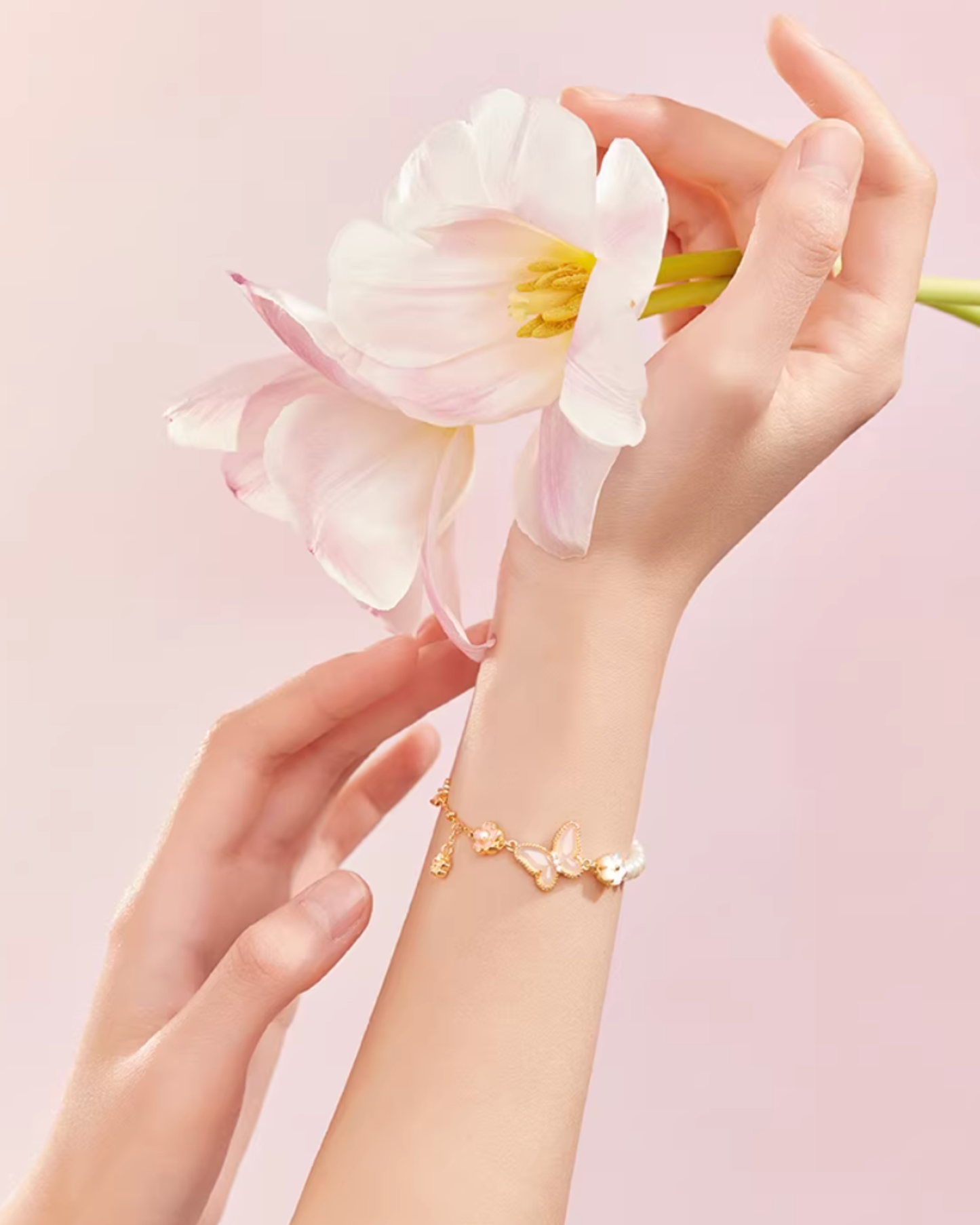 Butterfly Bloom Pearl Jewellery Set