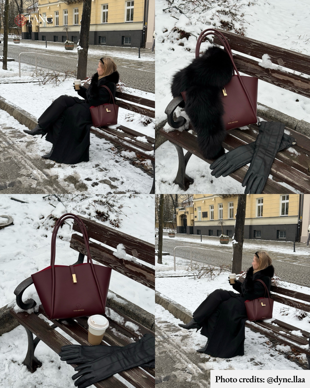 Tang Red 30 Empress Crescent Tote