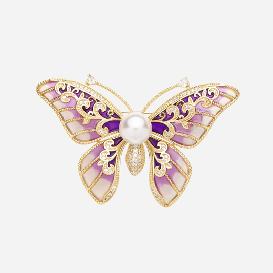 Amethyst Dream Butterfly Brooch