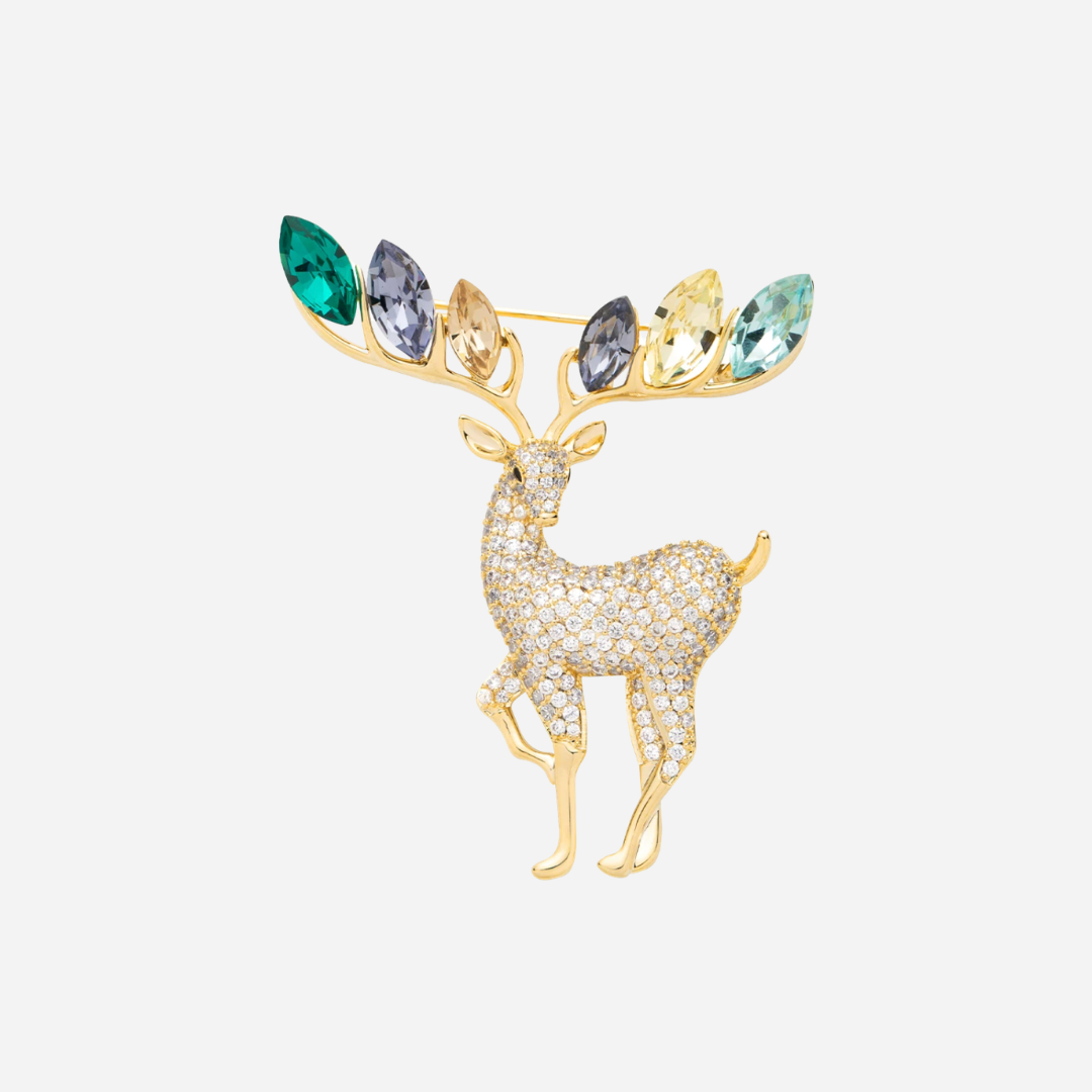 Starlit Deer Brooch