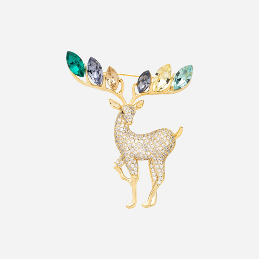 Starlit Deer Brooch