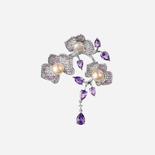 Forbidden Garden Wisteria Brooch