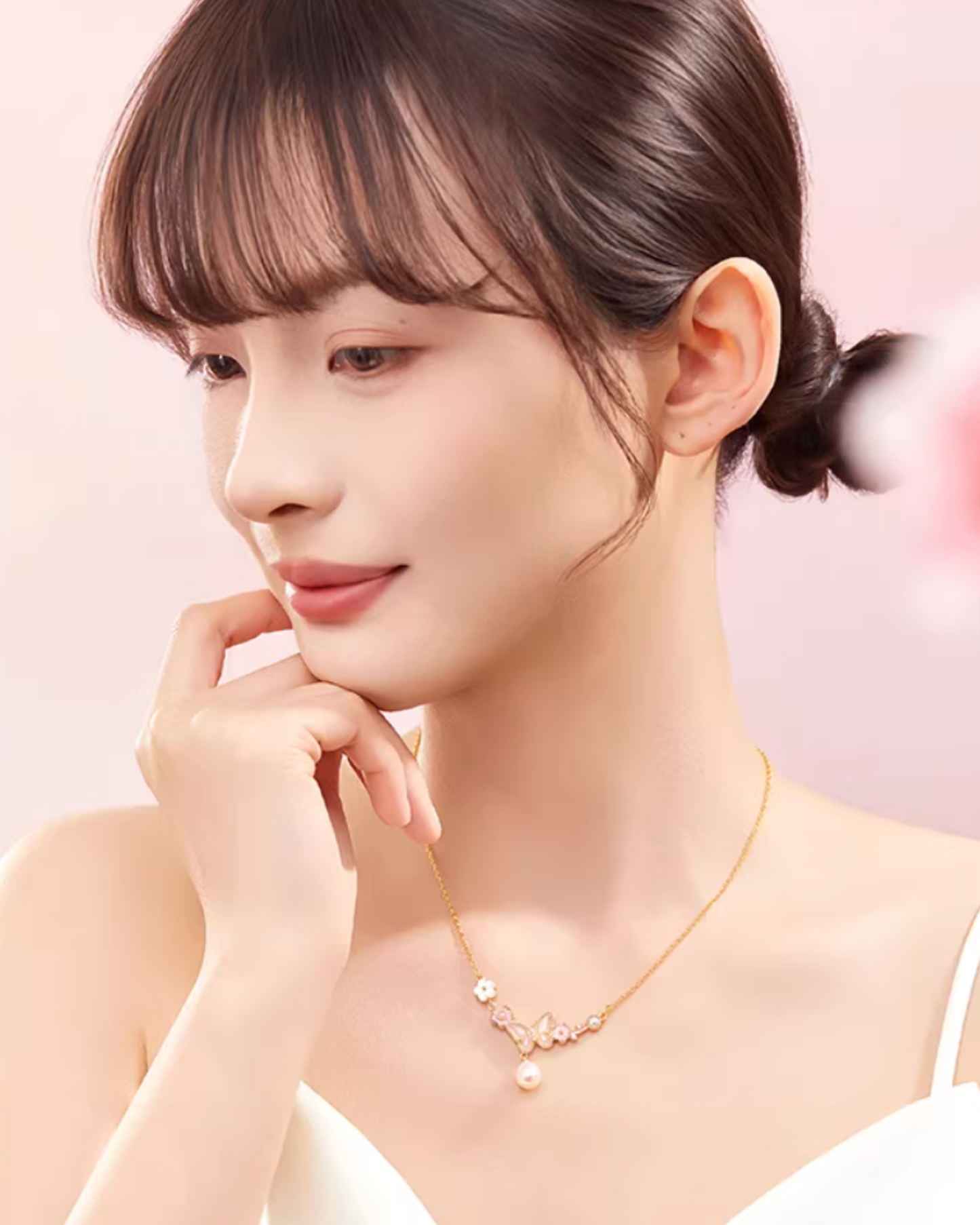 Butterfly Bloom Pearl Jewellery Set