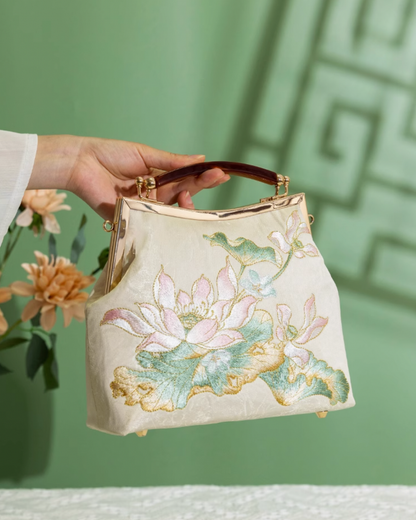 Tang Bloom Lotus Clutch