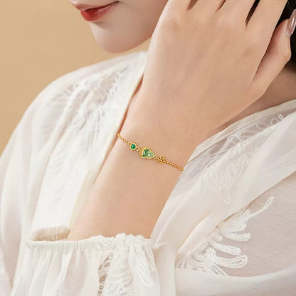 Mountain Mist African Jade Lucky Gourd Earrings