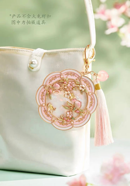 Peach and Plum in Bloom Mirror