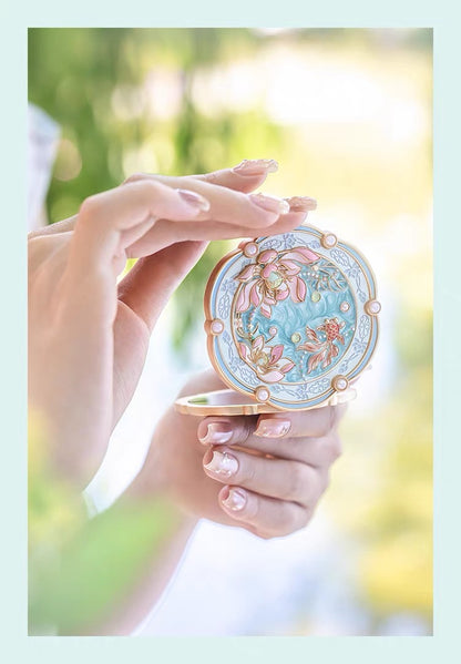 Lotus Emerging from Clear Water Mirror