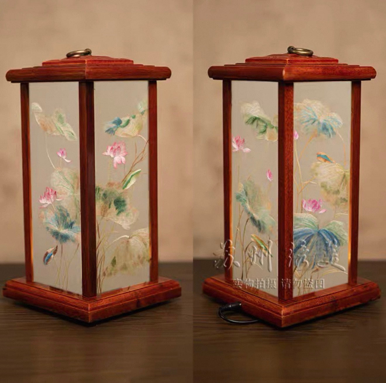 Su Embroidery Palace Silk Lamp