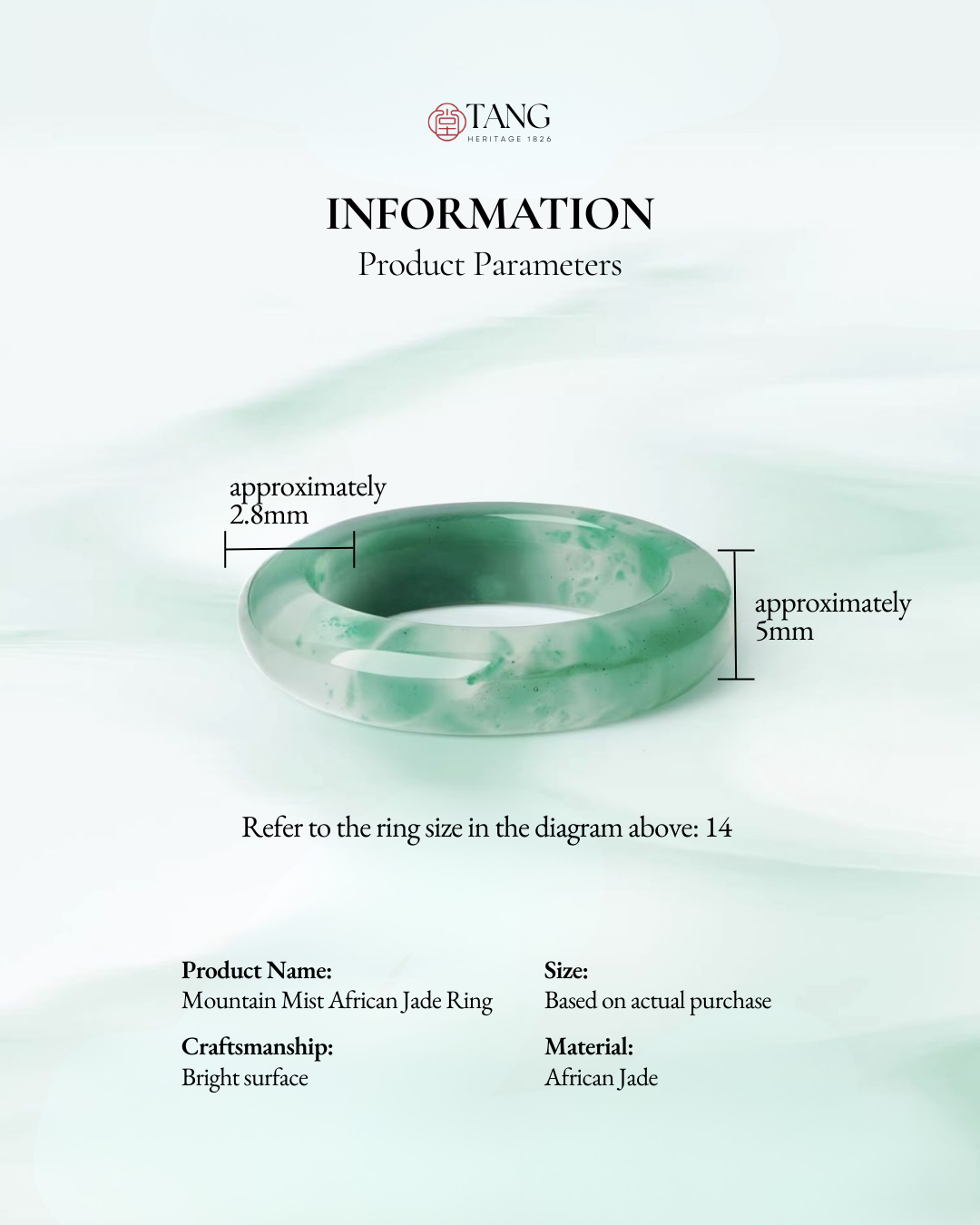 Mountain Mist African Jade Ring