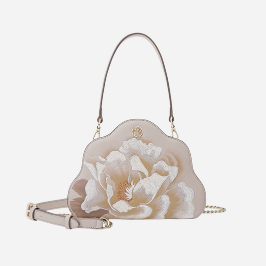 Tang Imperial 25 Embroidered Peony Bloom Shoulder Bag