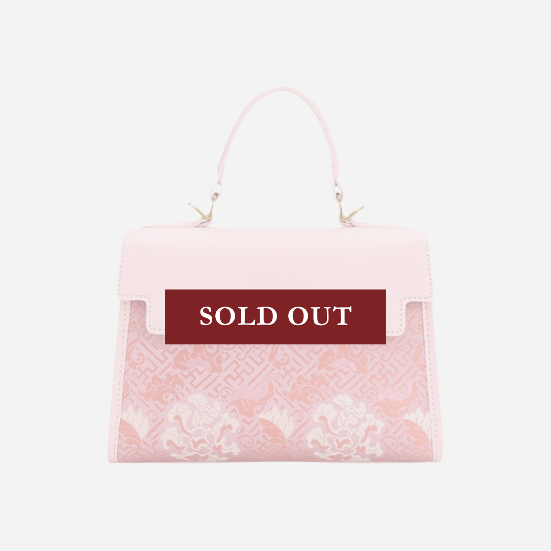 Tang Red 29 Pink Song Brocade Tote