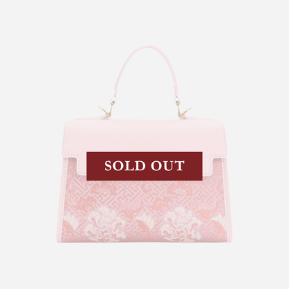 Tang Red 29 Pink Song Brocade Tote