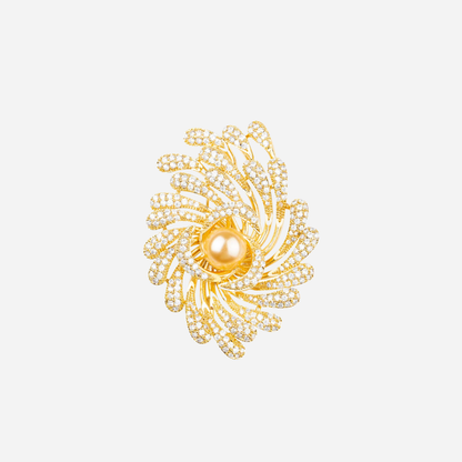 Golden Nebula Brooch