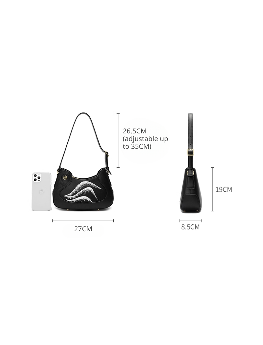Tang Imperial 23 Ballad of the Black Feathers Shoulder Bag
